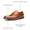 Bruno Marc Men’s Dress Shoes Formal Oxfords(Brown)