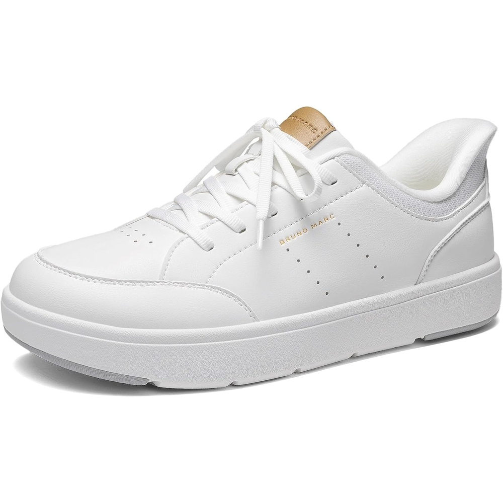 image:imageBruno Marc Mens ListoGo Casual Dress Sneakers Wide Toe ShoesWhite