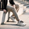 Bruno Marc Men’s Cushionix Stride Comfort Mesh Sneakers(White/Black)