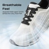 Bruno Marc Men’s Cushionix Stride Comfort Mesh Sneakers(White/Black)