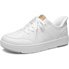 Bruno Marc Men’s ListoGo Casual Dress Sneakers Wide Toe Shoes(White)